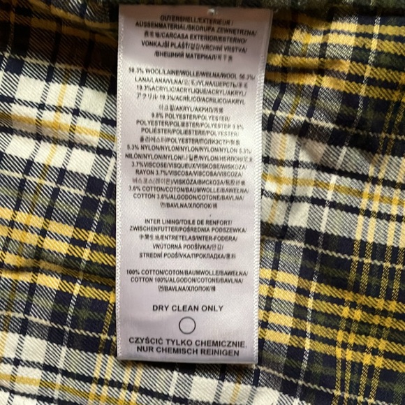 Men’s size large button wool coat - Picture 7 of 8